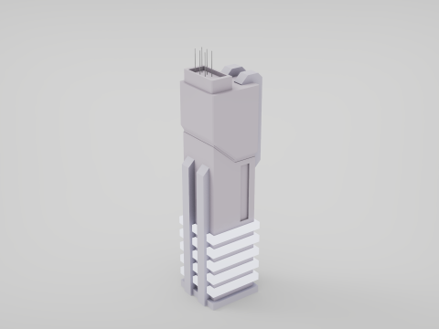 7 grattacieli fantascientifici Modello 3D