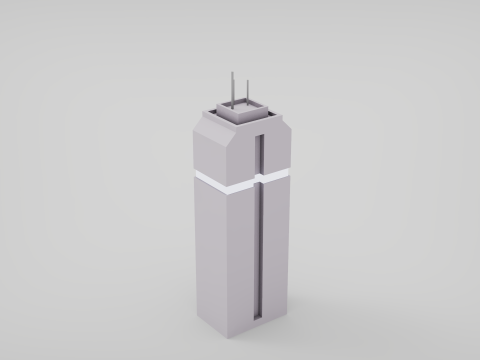 7 grattacieli fantascientifici Modello 3D