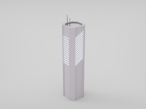 7 grattacieli fantascientifici Modello 3D