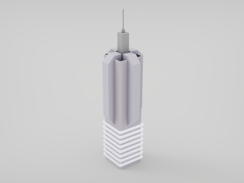 7 grattacieli fantascientifici Modello 3D