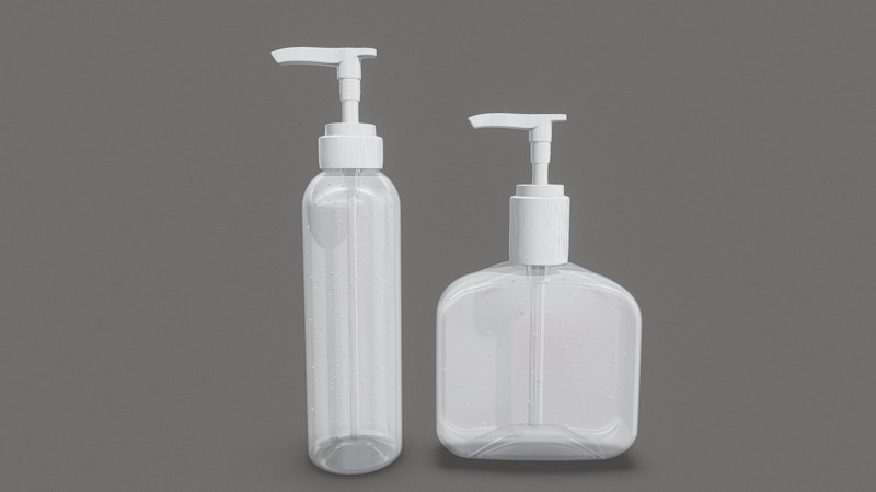 Alcohol Gel - Hand Sanitizer Dispensers 3D Model .c4d .max .obj .3ds .fbx .stl .blend 