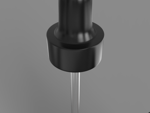 Amber Glass Bottles with Droppers 3Dモデル