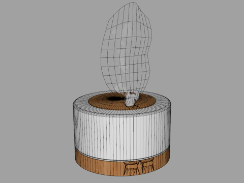 Aroma Essential Oil Diffuser 3D Model