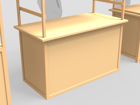 Asian Wooden Food Stands 3Dモデル