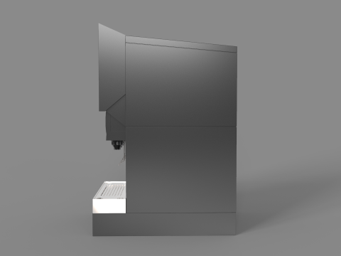 Automatic Beverage Vending Machine - Counter Soda Fountain 3D Модель