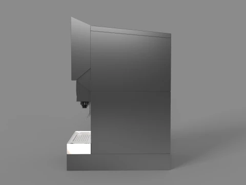 Automatic Beverage Vending Machine - Counter Soda Fountain 3D Model
