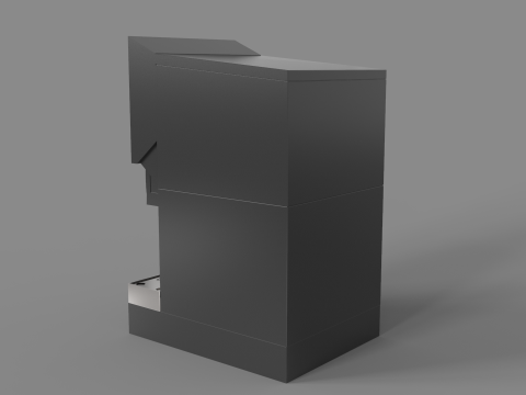 Automatic Beverage Vending Machine - Counter Soda Fountain 3D Модель