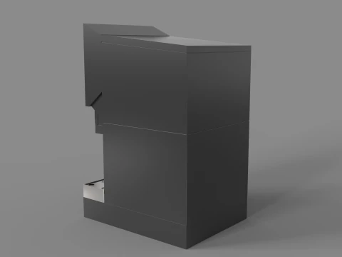 Automatic Beverage Vending Machine - Counter Soda Fountain 3D Model