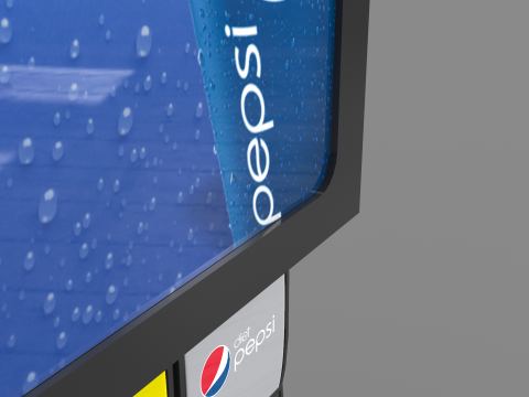 Automatic Beverage Vending Machine - Counter Soda Fountain 3D Модель