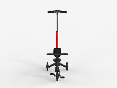 Baby Tricycle with Push Handle 3D Модель