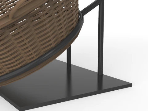 Bakery Display Rack with Baskets 3D Model