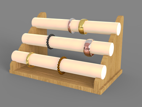 Bamboo Bracelet Display 3Dモデル