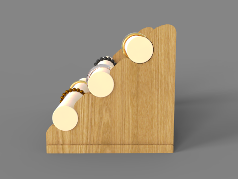 Bamboo Bracelet Display 3Dモデル