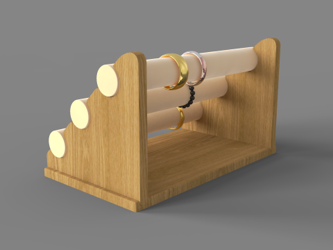 Bamboo Bracelet Display 3Dモデル