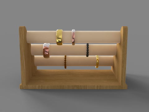 Bamboo Bracelet Display 3Dモデル