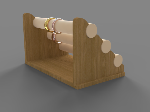 Bamboo Bracelet Display 3Dモデル