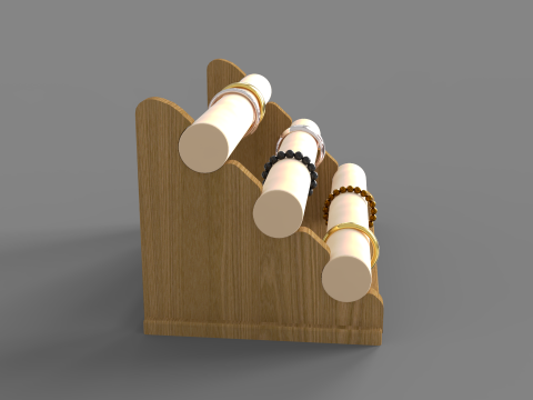 Bamboo Bracelet Display 3Dモデル