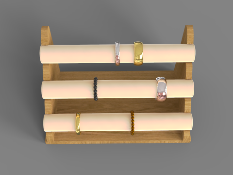 Bamboo Bracelet Display 3Dモデル