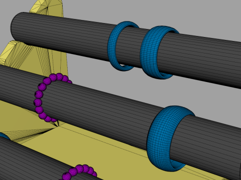 Bamboo Bracelet Display 3Dモデル