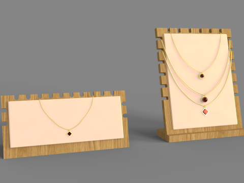 Bamboo Jewelry Display Board 3Dモデル