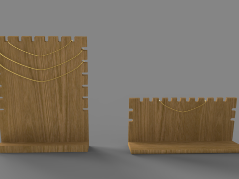 Bamboo Jewelry Display Board Modelo 3D