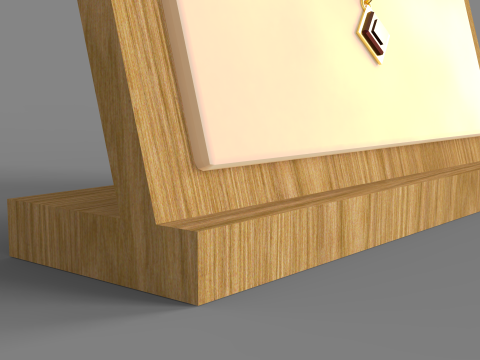 Bamboo Jewelry Display Board Modelo 3D