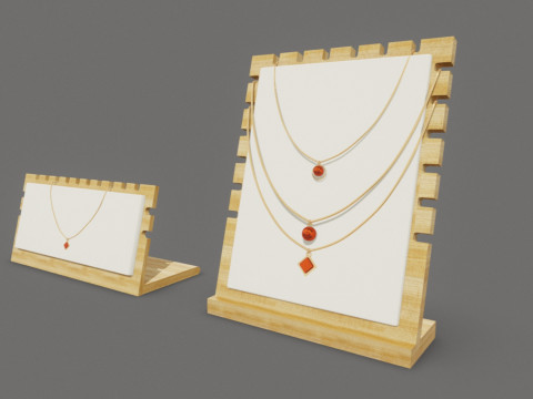 Bamboo Jewelry Display Board Modelo 3D