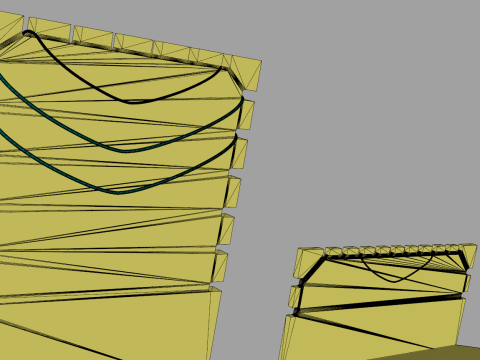Bamboo Jewelry Display Board Modelo 3D