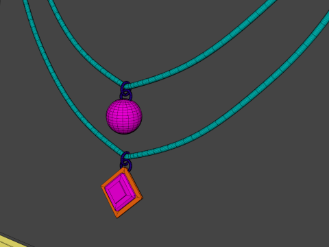 Bamboo Jewelry Display Board Modelo 3D