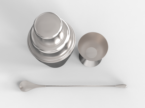Bartender Tool Set 3D Model
