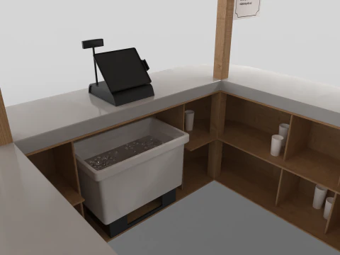 Beach Bar 3x3 Meters 3D Model