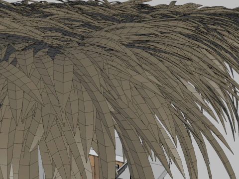 Beach Bar 3x3 Meters 3D Model