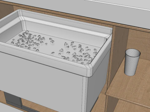 Beach Bar 3x3 Meters 3D Model