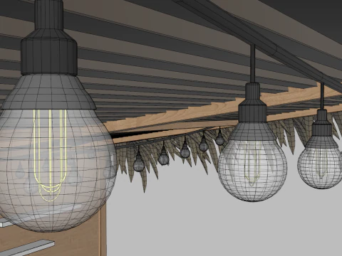 Beach Bar 5x5 Meters 3D Model