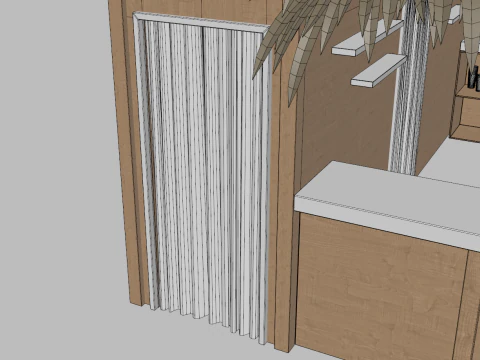 Beach Bar 5x5 Meters 3D Model