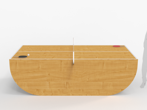 Beach Ping Pong Table 3D मॉडल