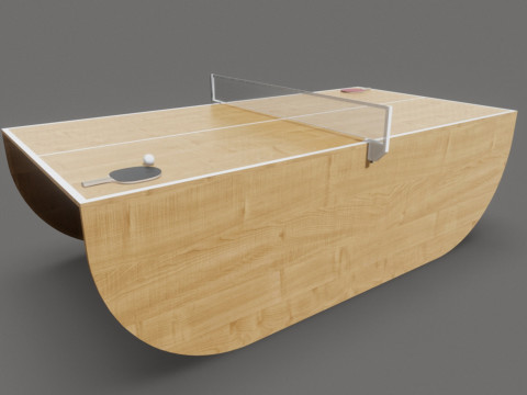 Beach Ping Pong Table 3D मॉडल