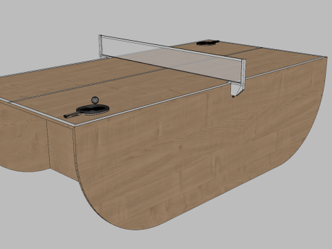 Beach Ping Pong Table 3D मॉडल