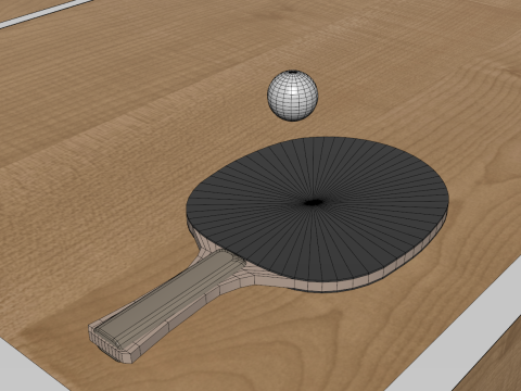 Beach Ping Pong Table 3D मॉडल