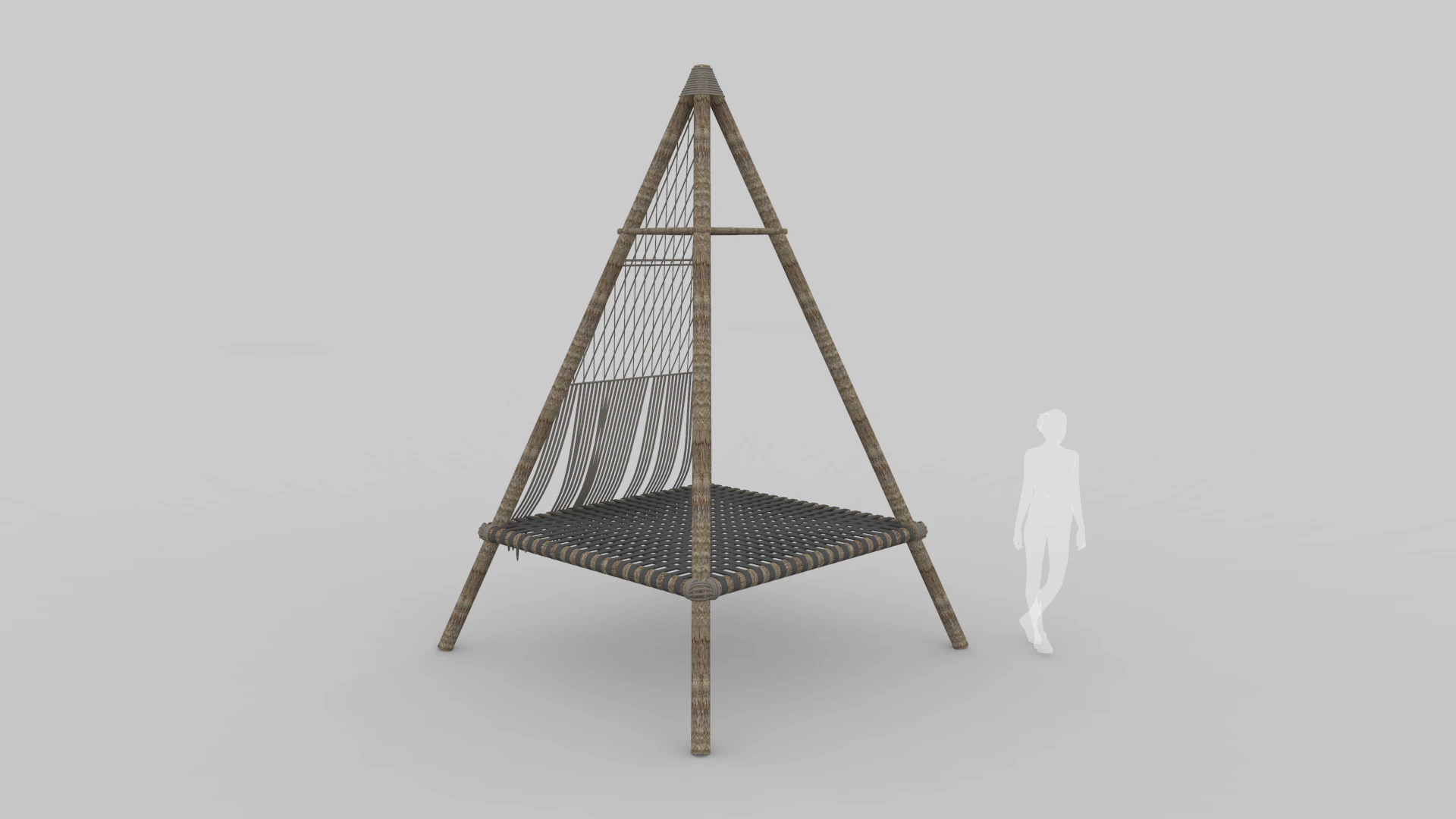 Beach Teepee - Resting Zone 3D Model .c4d .max .obj .3ds .fbx .stl .blend 