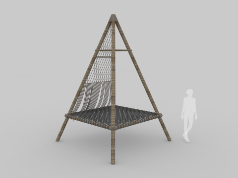 Beach Teepee - Resting Zone 3D Модель