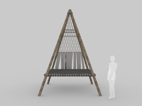 Beach Teepee - Resting Zone 3D Модель