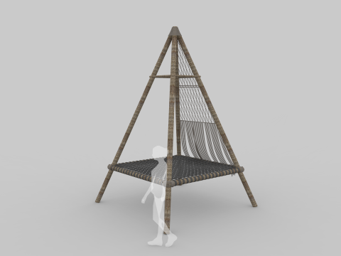 Beach Teepee - Resting Zone 3D Модель