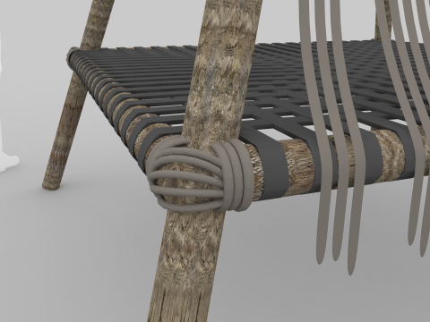 Beach Teepee - Resting Zone 3D Модель