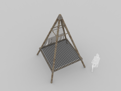 Beach Teepee - Resting Zone 3D Модель