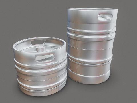 Beer Kegs - 30 and 50 liters 3D Modell