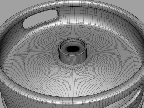 ビール樽 - 30 リットルおよび 50 リットル 3Dモデル