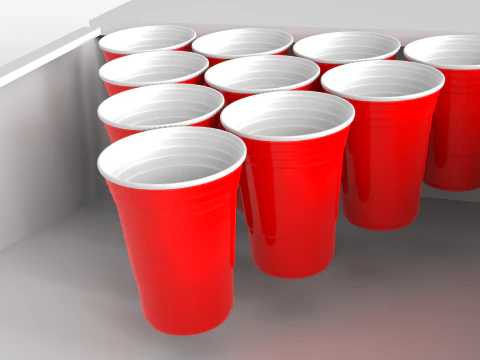 Beer Pong Golf 3D Model