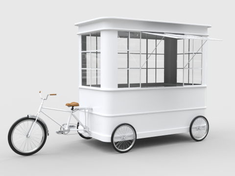 Bike Food Cart 3D Модель