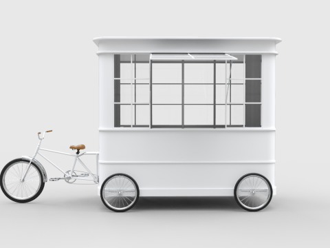 Bike Food Cart 3D मॉडल
